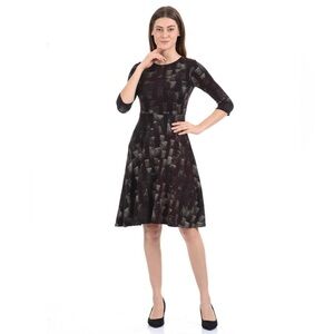 NWT Bella Donna Black & Grey Dress size M